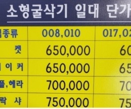 고양시포크레인 미니포크레인 미니굴삭기 임대 단가 제원 