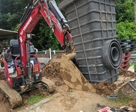 양주미니포크레인 정화조배관보수 멘홀신규터파기했던 실제작